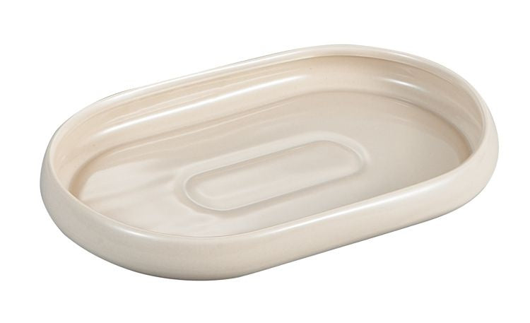 BRICARD PORCELAIN BRICARD BONDY OVAAL SALADEBORD 20,8X13,3X2,3 CM TAUPE 3 DELIG