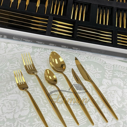 FERVEO FERVEO Sara Bestekset 6-Persoons | 36 Delig  - Goud